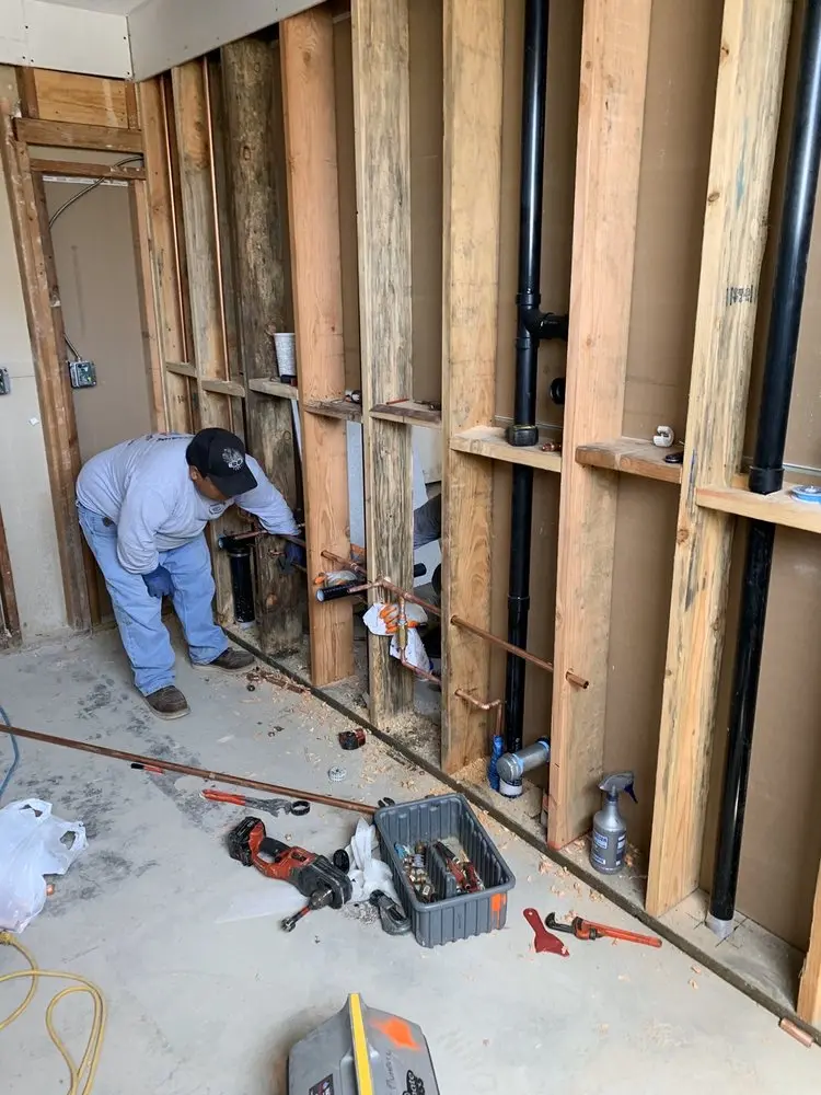 Commercial rough-in plumbing for Water Heater Replacement in Radnor